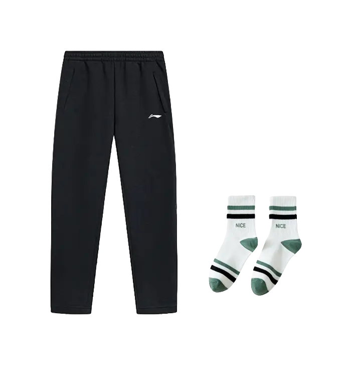 LiNing Fitness Series Casual Pants Unisex Black  vjsneaker.com