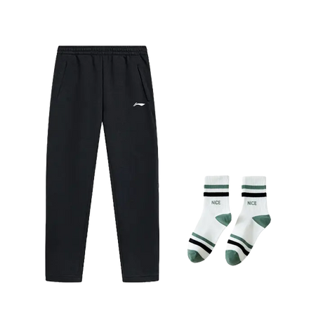 LiNing Fitness Series Casual Pants Unisex Black  vjsneaker.com