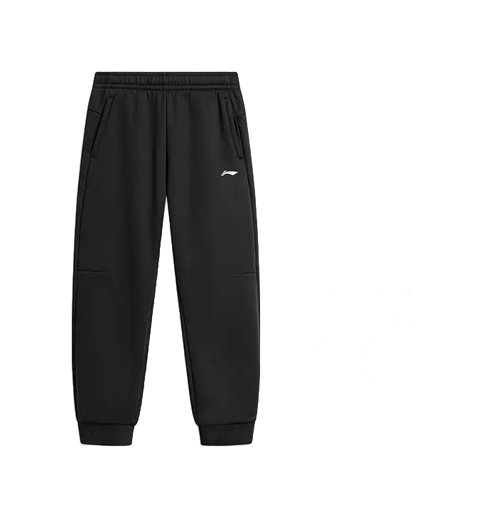 LiNing Fitness Series Knitted Sweatpants Mens Black  vjsneaker.com