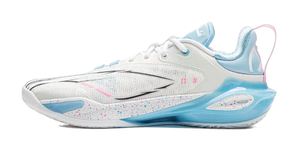 LiNing Flash Strike 11 Abrasion Resistant Coverage Support Rebound Low top Basketball Shoes Mens White  vjsneaker.com