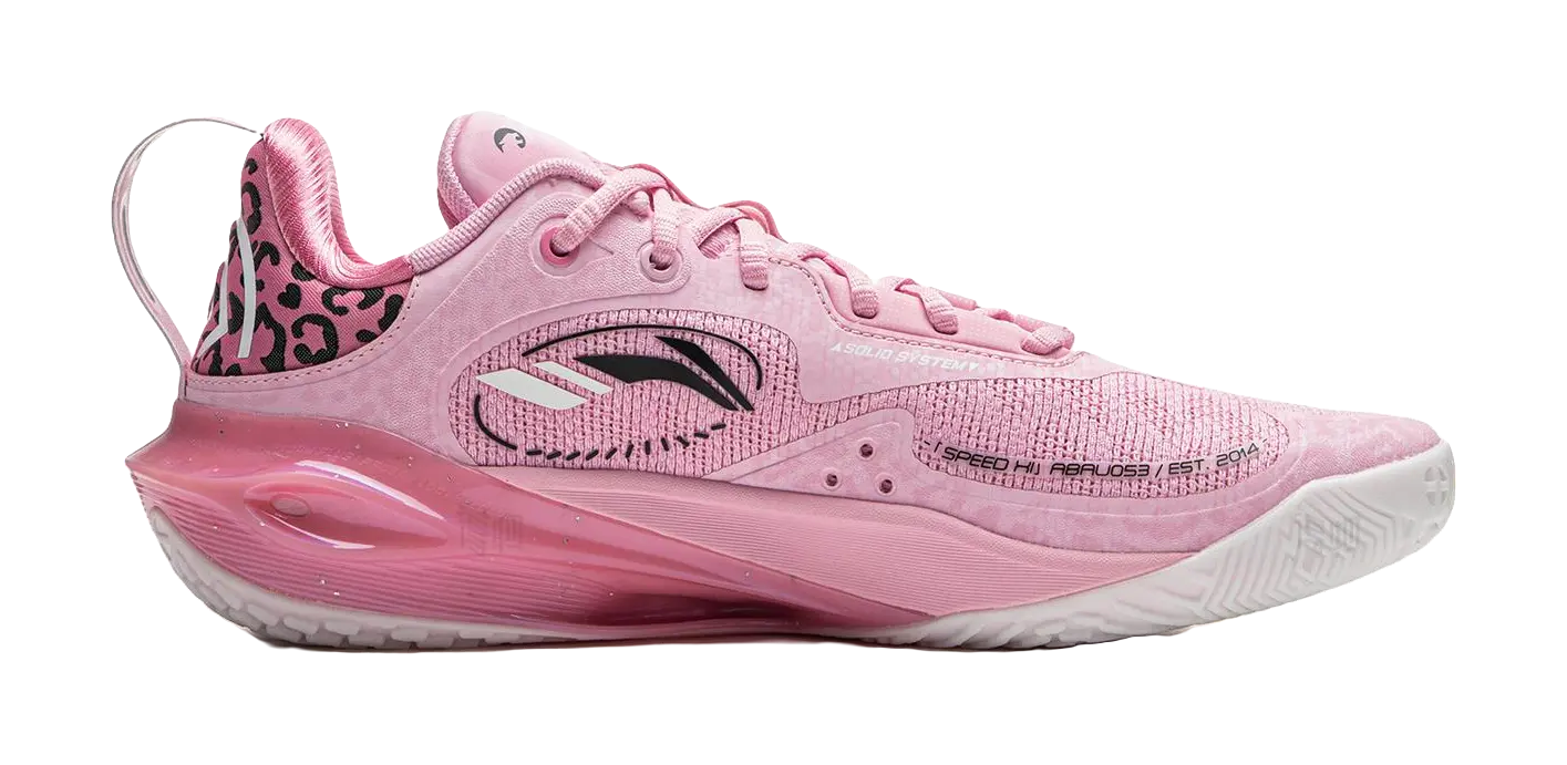 LiNing Flash Strike 11 Low top Basketball Shoes Mens Diamond Pink  vjsneaker.com