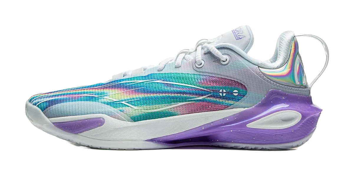 LiNing Flash Strike 11 Supportive And Elastic Low-Top Basketball Shoes Mens Blue Purple  vjsneaker.com