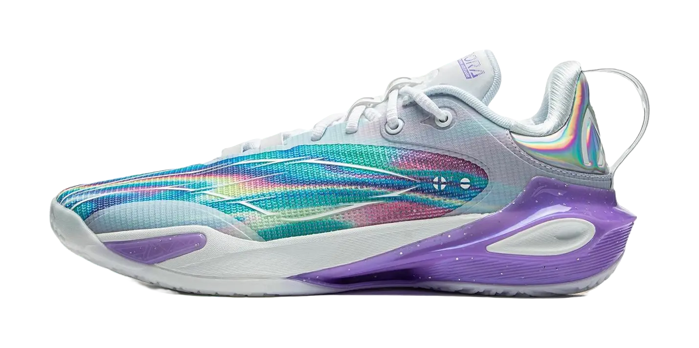 LiNing Flash Strike 11 Supportive And Elastic Low-Top Basketball Shoes Mens Blue Purple  vjsneaker.com