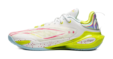 LiNing Flash Strike 11 Supportive And Elastic Low-Top Basketball Shoes Mens White Green Red  vjsneaker.com