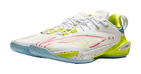 LiNing Flash Strike 11 Supportive And Elastic Low-Top Basketball Shoes Mens White Green Red  vjsneaker.com