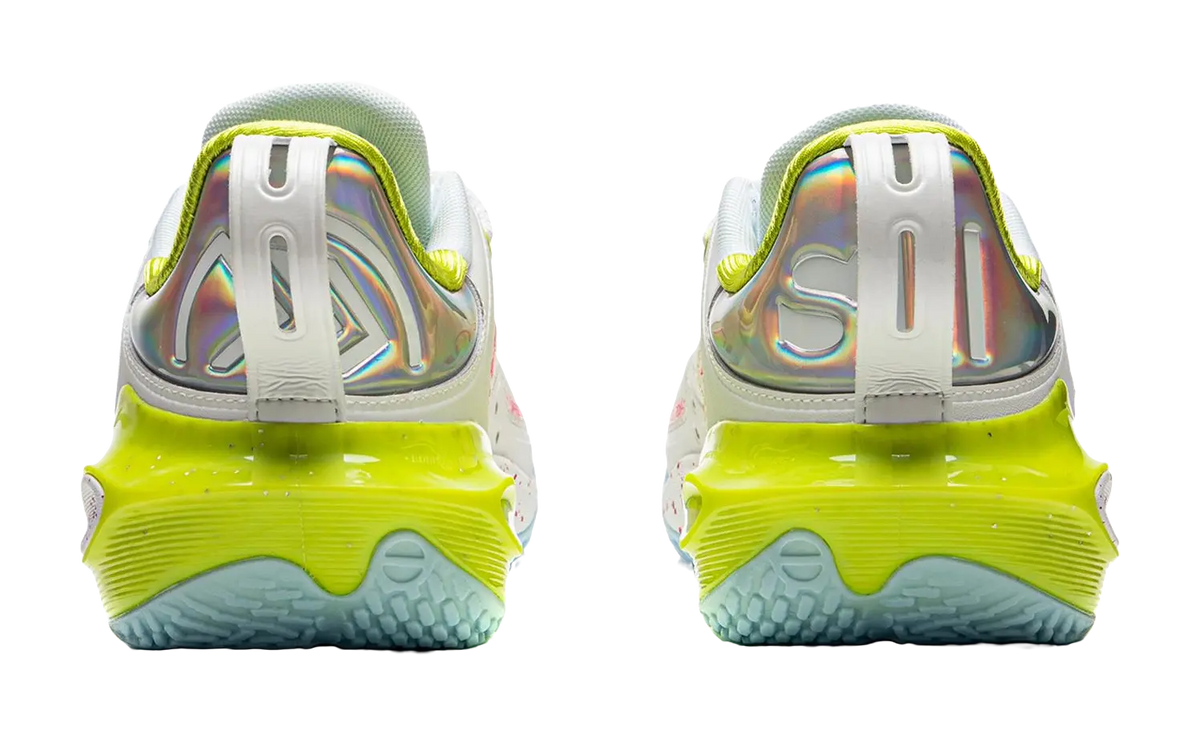 LiNing Flash Strike 11 Supportive And Elastic Low-Top Basketball Shoes Mens White Green Red  vjsneaker.com