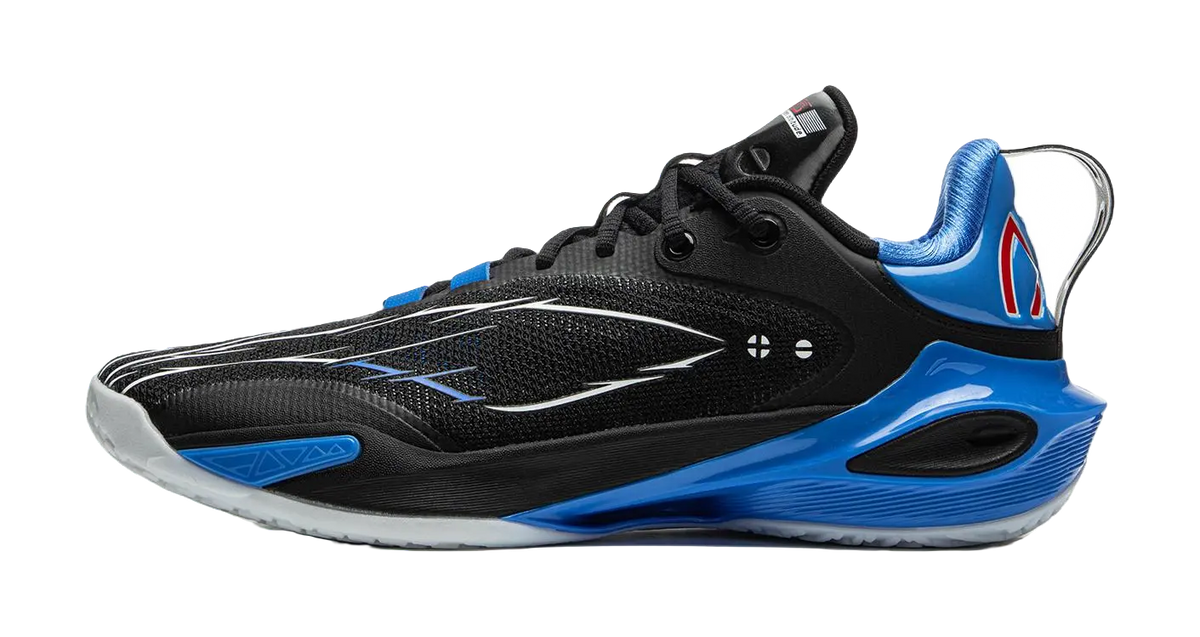 LiNing Flash Strike 11 Supportive And Elastic Low top Basketball Shoes Mens Blue Black  vjsneaker.com