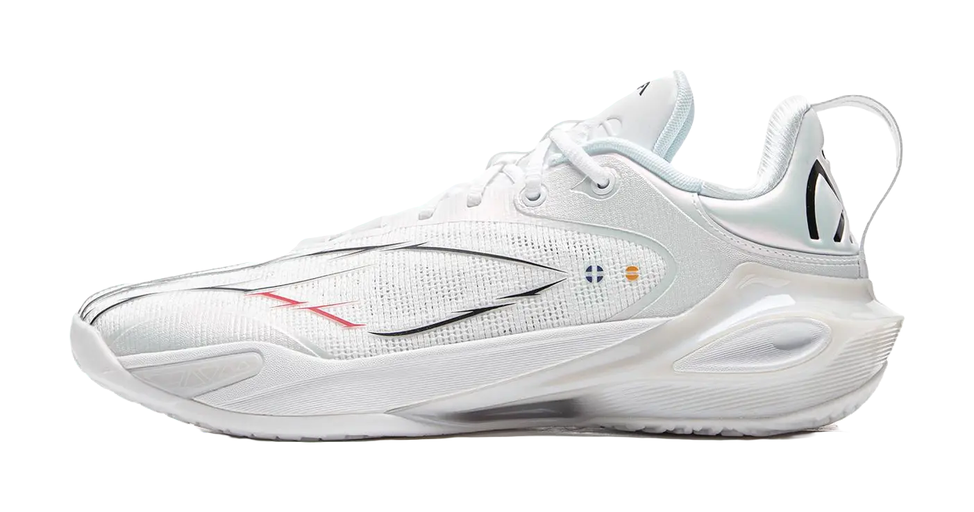 LiNing Flash Strike 11 Supportive And Elastic Low top Basketball Shoes Mens Standard White  vjsneaker.com