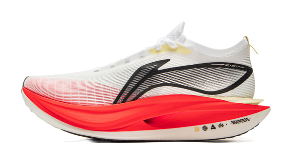 LiNing Flyco 5 ELITE Cushioned Slip-Resistant Rebound Low-Top Marathon Running Shoes Unisex Standard White 