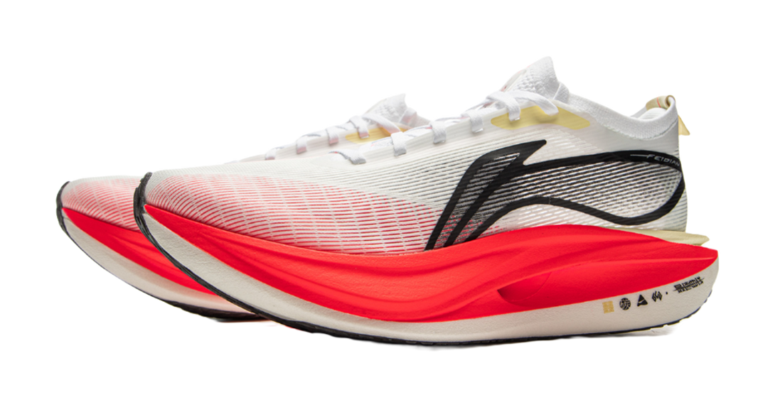 LiNing Flyco 5 ELITE Cushioned Slip-Resistant Rebound Low-Top Marathon Running Shoes Unisex Standard White 