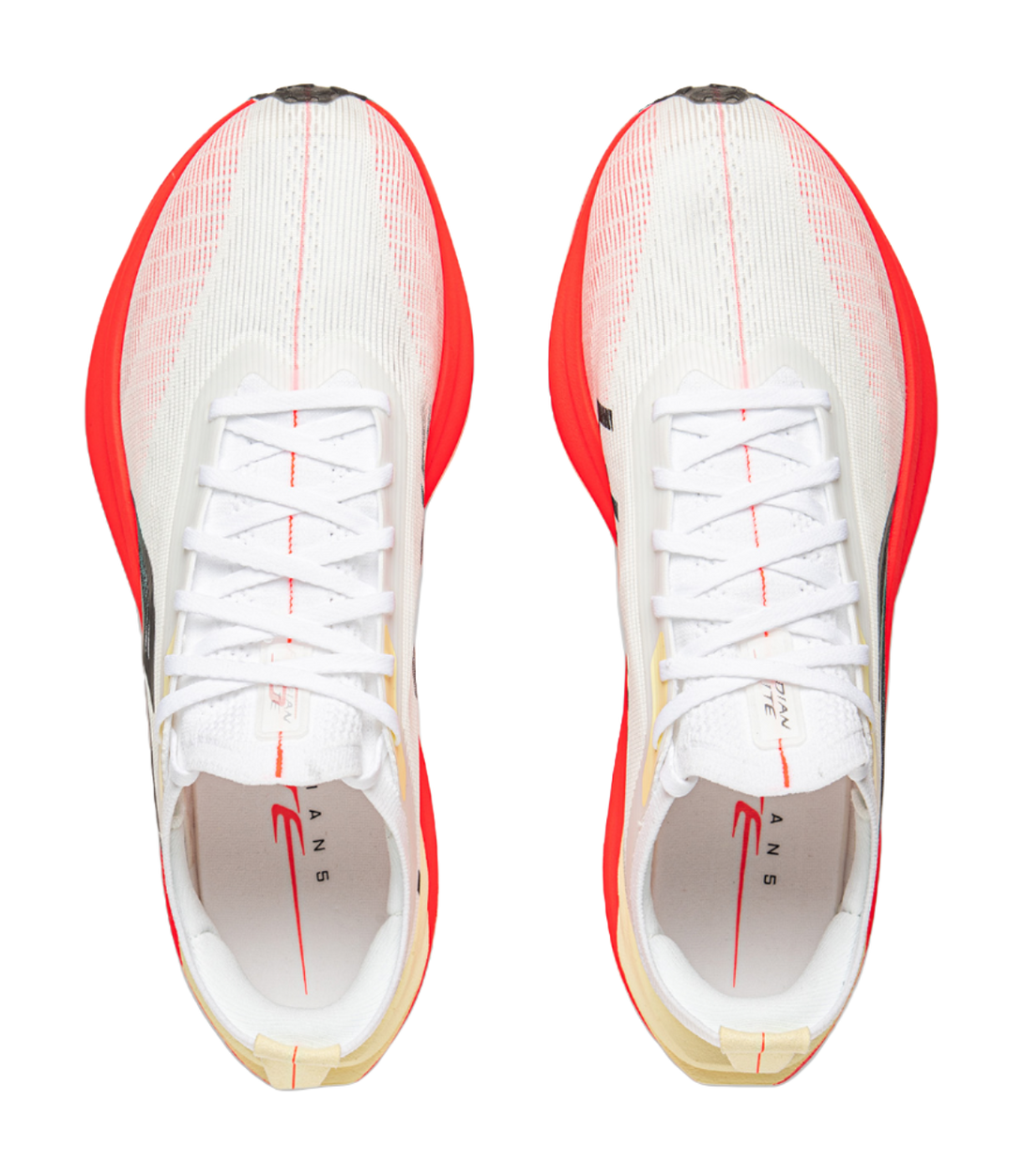 LiNing Flyco 5 ELITE Cushioned Slip-Resistant Rebound Low-Top Marathon Running Shoes Unisex Standard White 