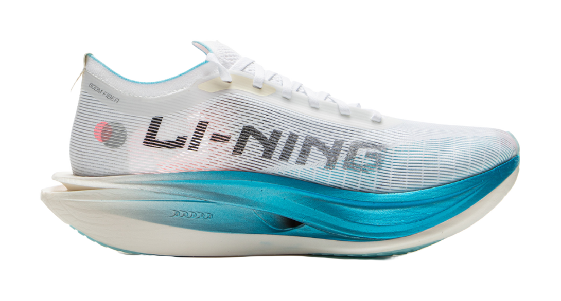 LiNing Flyco 5 ELITE Cushioned Slip Resistant Rebound Low Top Marathon Running Shoes Unisex White Pink Blue 