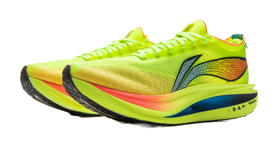 LiNing Flyco 5 ELITE Cushioning Slip Resistant Lightweight Rebound Low top Marathon Racing Running Shoes Men's Green 