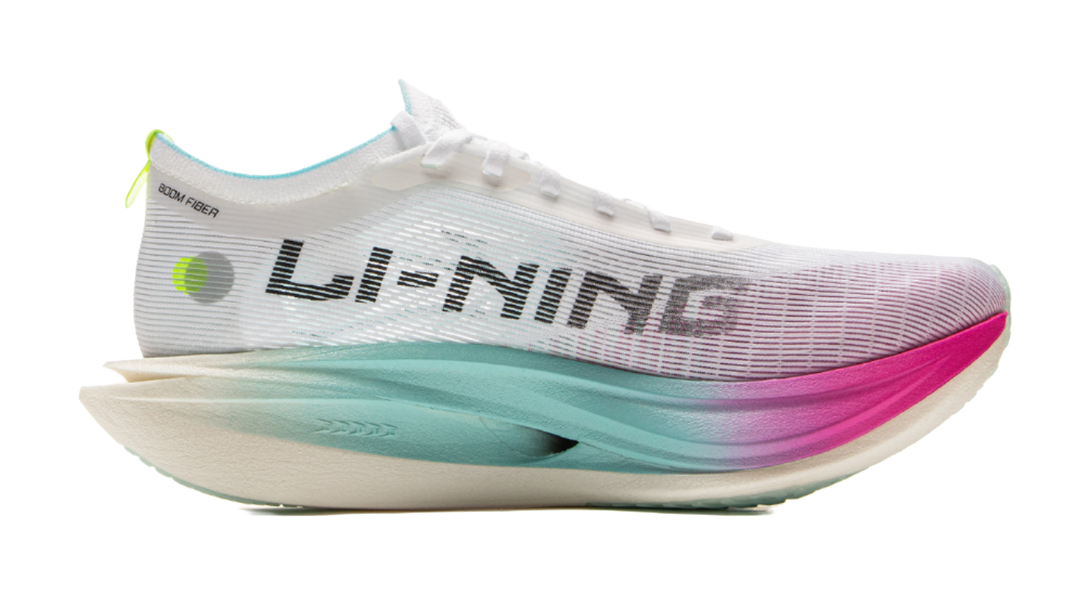 LiNing Flyco 5 ELITE Cushioning Slip Resistant Rebound Low Top Carbon Plate Marathon Running Shoes Unisex White 