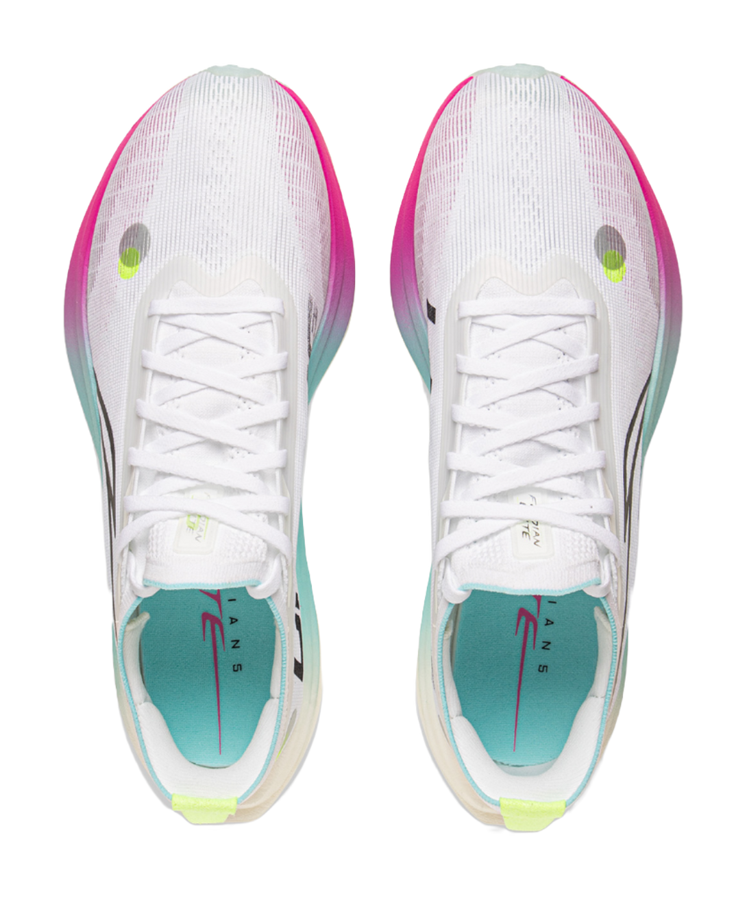 LiNing Flyco 5 ELITE Cushioning Slip Resistant Rebound Low Top Carbon Plate Marathon Running Shoes Unisex White 