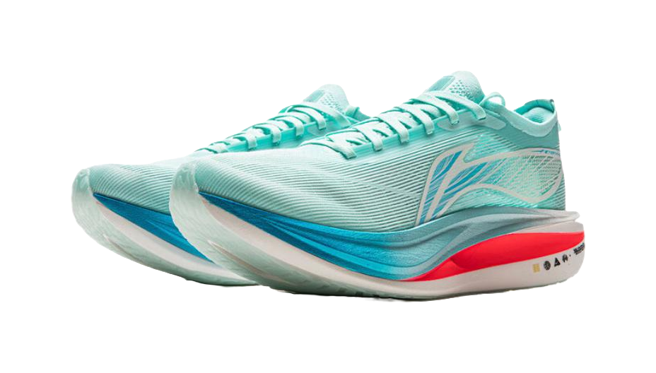 LiNing Flyco 5 ELITE Cushioning, Slip Resistant, Rebound Low Top Marathon Racing Running Shoes Unisex Island Blue 