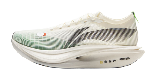 LiNing Flyco 5 ELITE Cushioning, Slip Resistant, Rebound Low top Marathon Racing Running Shoes Unisex Ivory 