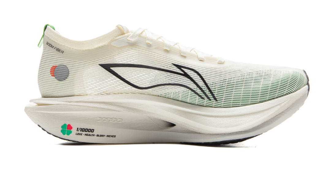 LiNing Flyco 5 ELITE Cushioning, Slip Resistant, Rebound Low top Marathon Racing Running Shoes Unisex Ivory 