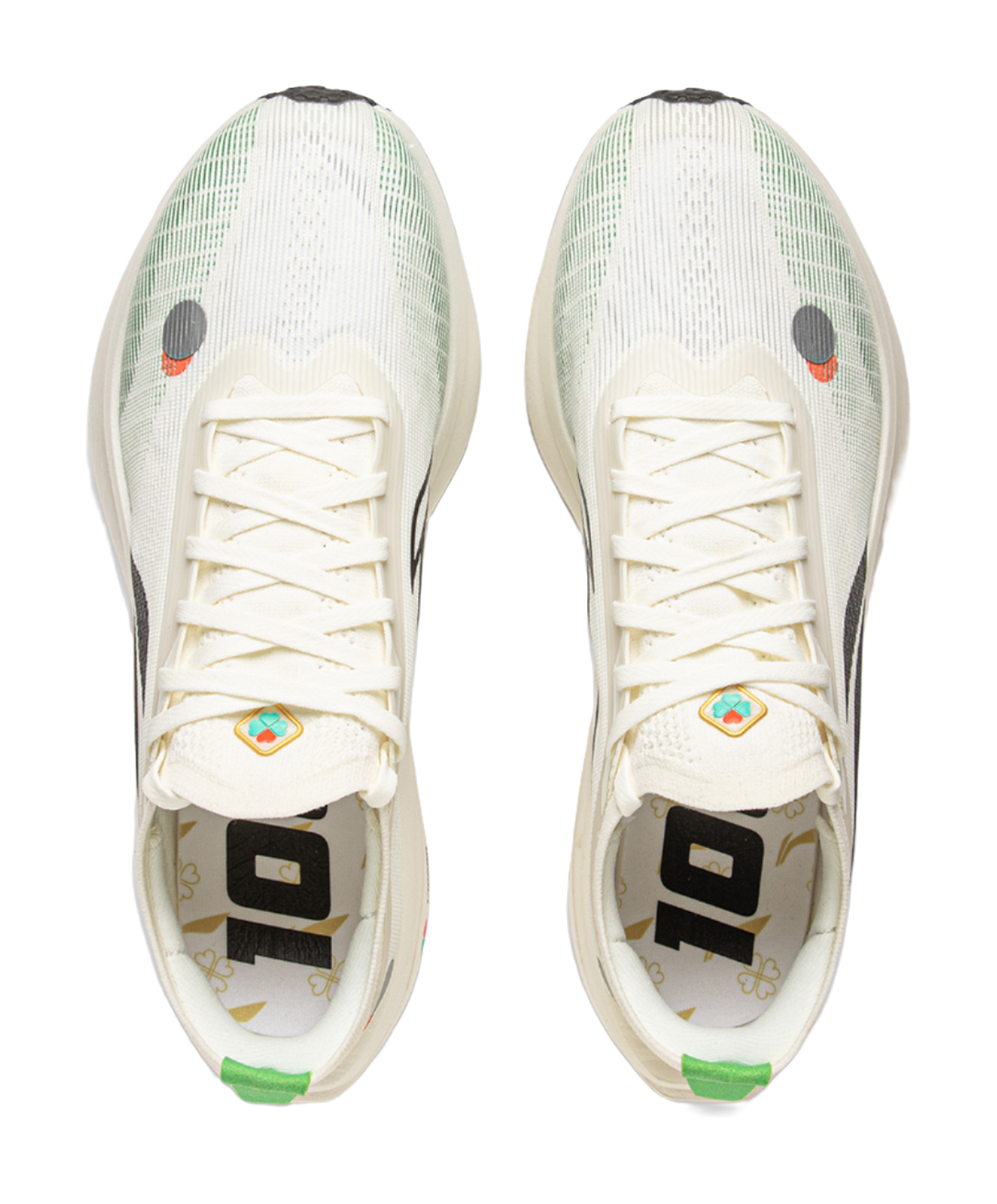 LiNing Flyco 5 ELITE Cushioning, Slip Resistant, Rebound Low top Marathon Racing Running Shoes Unisex Ivory 