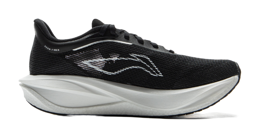 LiNing Flyer 5 Challenger Cushioned Slip-Resistant Rebound Low-Top Carbon Plate Running Shoes Women's Black 