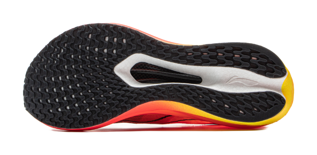 LiNing Flyer 5 Challenger Slip Resistant Breathable Low Top Carbon Plate Racing Running Shoes Men's Red 