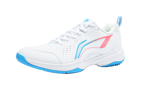 LiNing Flying Eagle Slip Resistant, Abrasion Resistant, Breathable Badminton Shoes Unisex White Blue 