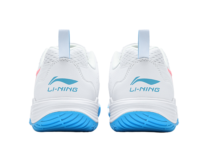 LiNing Flying Eagle Slip Resistant, Abrasion Resistant, Breathable Badminton Shoes Unisex White Blue 