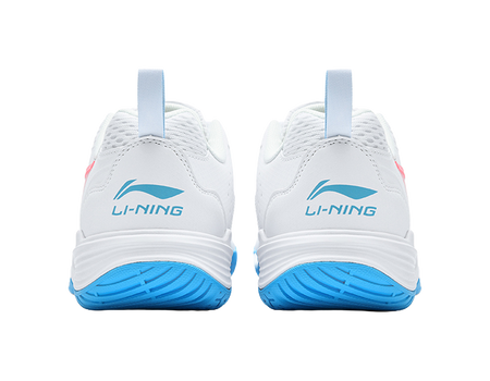LiNing Flying Eagle Slip Resistant, Abrasion Resistant, Breathable Badminton Shoes Unisex White Blue 