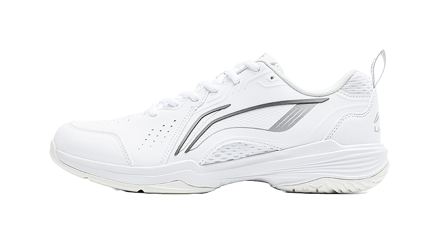 LiNing Flying Eagle Slip Resistant, Abrasion Resistant, Breathable Low top Badminton Shoes Unisex White 