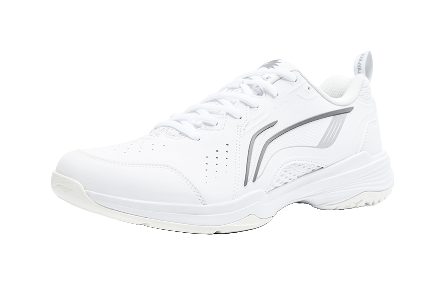 LiNing Flying Eagle Slip Resistant, Abrasion Resistant, Breathable Low top Badminton Shoes Unisex White 