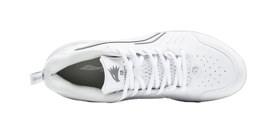 LiNing Flying Eagle Slip Resistant, Abrasion Resistant, Breathable Low top Badminton Shoes Unisex White 