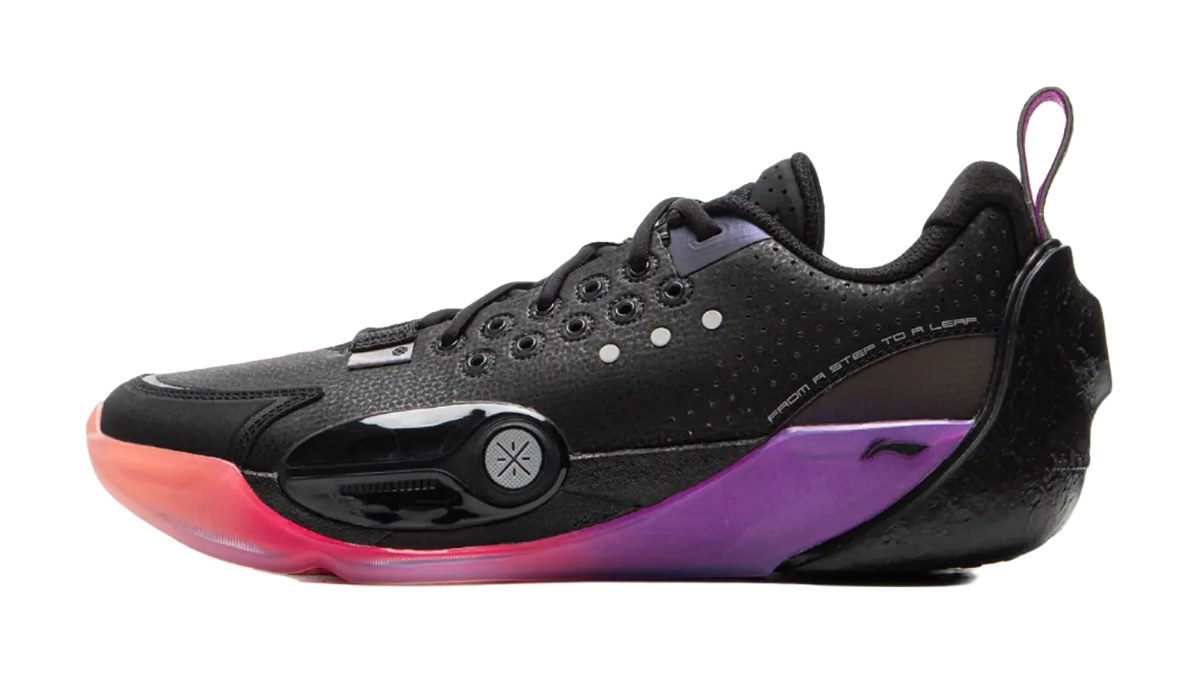 LiNing Full City 13 Cushioned Slip-Resistant Abrasion-Resistant Low-Top Basketball Shoes Mens Black Red  vjsneaker.com