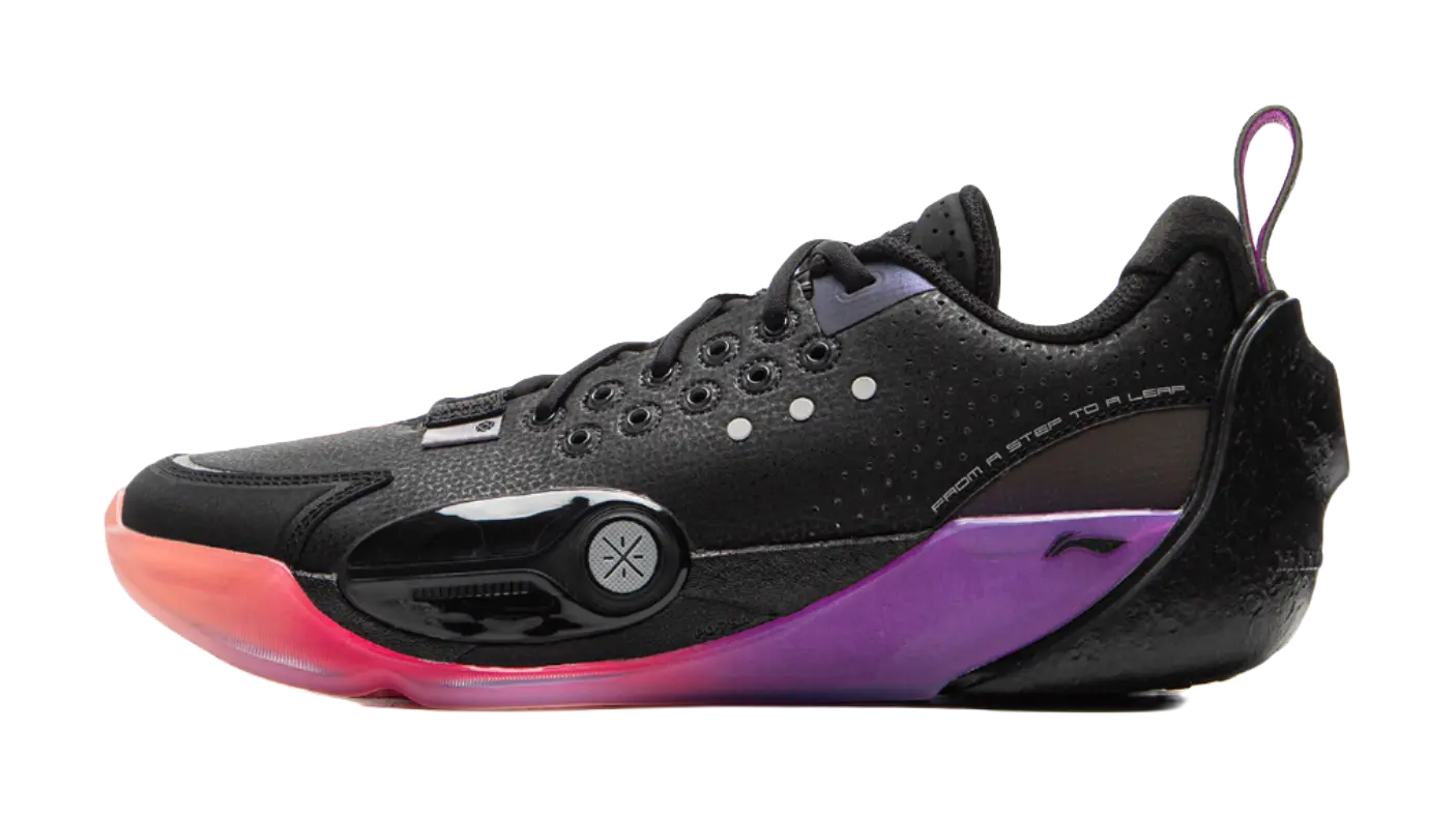 LiNing Full City 13 Cushioned Slip-Resistant Abrasion-Resistant Low-Top Basketball Shoes Mens Black Red  vjsneaker.com