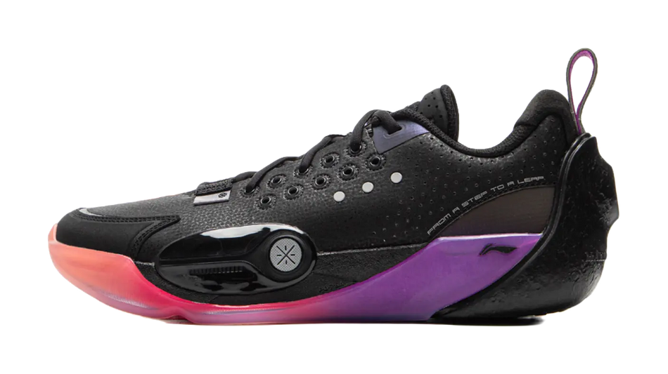 LiNing Full City 13 Cushioned Slip-Resistant Abrasion-Resistant Low-Top Basketball Shoes Mens Black Red  vjsneaker.com