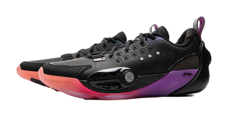 LiNing Full City 13 Cushioned Slip-Resistant Abrasion-Resistant Low-Top Basketball Shoes Mens Black Red  vjsneaker.com