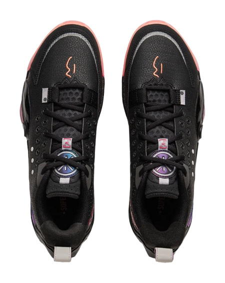 LiNing Full City 13 Cushioned Slip-Resistant Abrasion-Resistant Low-Top Basketball Shoes Mens Black Red  vjsneaker.com