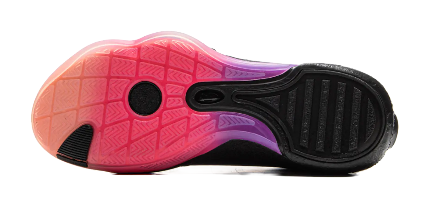 LiNing Full City 13 Cushioned Slip-Resistant Abrasion-Resistant Low-Top Basketball Shoes Mens Black Red  vjsneaker.com