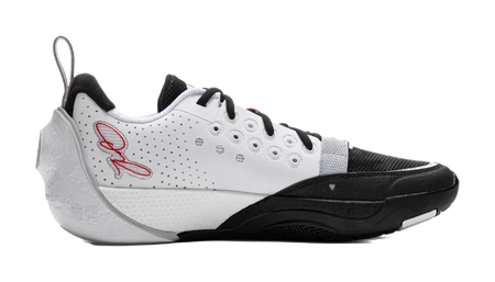 LiNing Full City 13 Cushioned Wear-Resistant Slip-Resistant Low-Top Basketball Shoes Mens Black White  vjsneaker.com