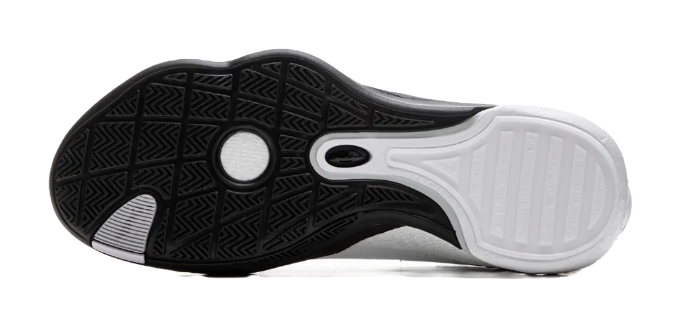 LiNing Full City 13 Cushioned Wear-Resistant Slip-Resistant Low-Top Basketball Shoes Mens Black White  vjsneaker.com