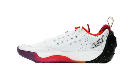 LiNing Full City 13 Cushioning Wear-Resistant Rebound Low-Top Basketball Shoes Mens White Gold  vjsneaker.com