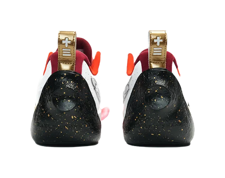 LiNing Full City 13 Cushioning Wear-Resistant Rebound Low-Top Basketball Shoes Mens White Gold  vjsneaker.com