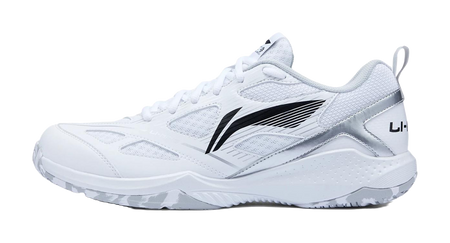LiNing Gale LITE Slip Resistant Abrasion Resistant Low top Badminton Shoes Unisex Standard White Black 