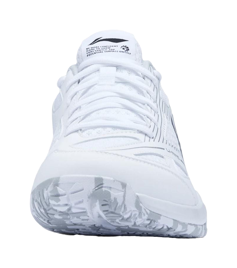 LiNing Gale LITE Slip Resistant Abrasion Resistant Low top Badminton Shoes Unisex Standard White Black 