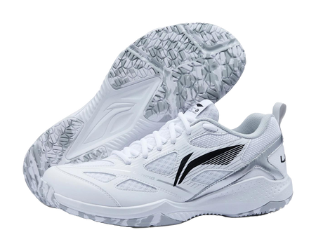 LiNing Gale LITE Slip Resistant Abrasion Resistant Low top Badminton Shoes Unisex Standard White Black 