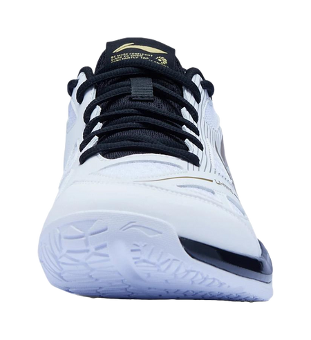 LiNing Gale Lite Slip Resistant Abrasion Resistant Low top Badminton Shoes Unisex White Gold Black 