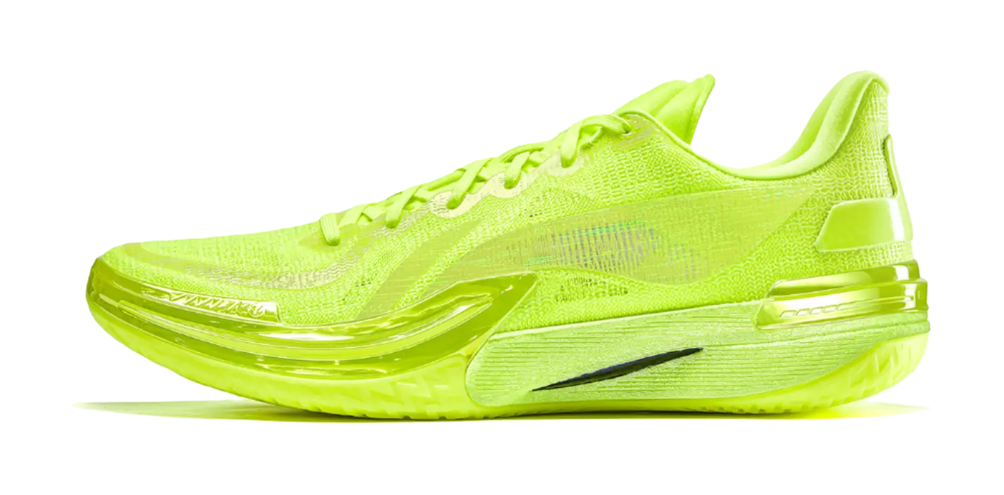 LiNing Gamma - Flame Basketball Shoes Mens Fluorescent Yellow Green 
