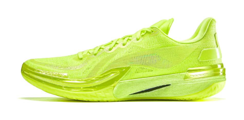 LiNing Gamma - Flame Basketball Shoes Mens Fluorescent Yellow Green 