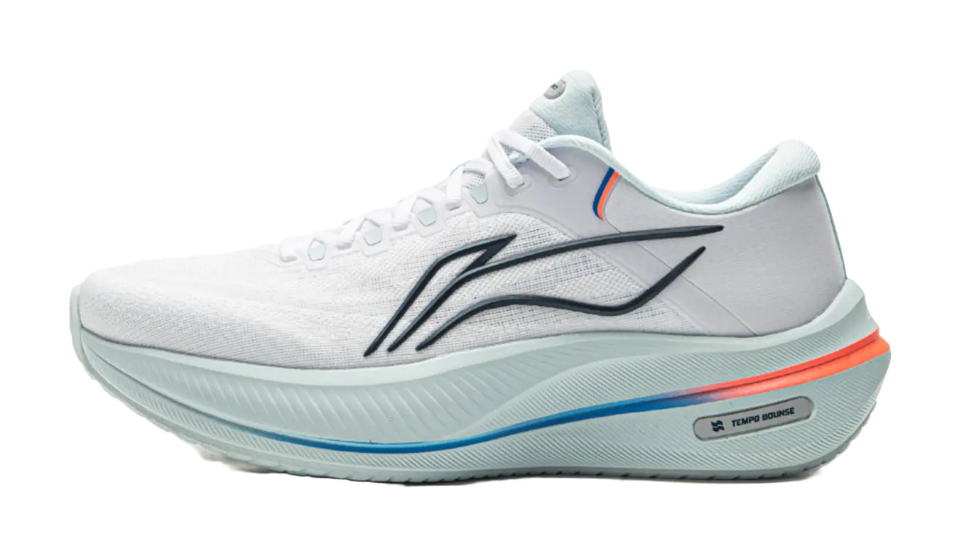 LiNing Height Increasing Cushioning And Abrasion Resistant Low Top Casual Running Shoes Mens Standard White  vjsneaker.com