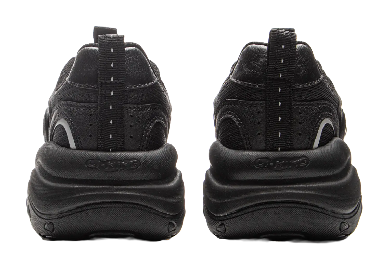 LiNing Honey Cushioning, Slip Resistant, Abrasion Resistant Support Low top Chunky Sneakers Women's Black  VJSNEAKER