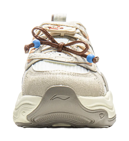 LiNing Honey Cushioning, Slip Resistant, Abrasion Resistant Support Low top Chunky Sneakers Women's Ivory Dune Khaki  VJSNEAKER
